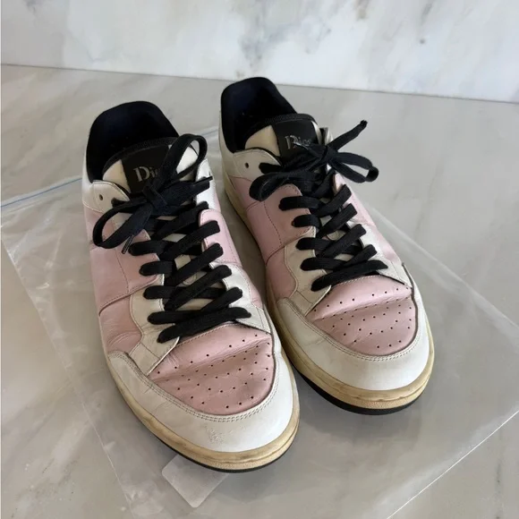 Dior | Shoes | Gorgeous Dior Pink And White Sneakers | Poshmark display picture 3